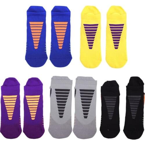 5 Pairs Nonslip Shock-absorbing Socks Nylon Short Sports Socks Deodorant Socks
