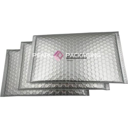50pcs Matte Silver Bubble Mailer for Business Delivery Party Favor Free Shipping