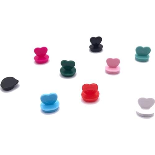 500pcs High quality creative disposable injection milk tea cup lid stopper handmade DIY accessories heart shape stopper