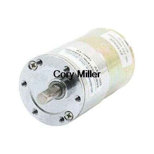 6mm Round Shaft Cylinder Gear Box Electric Motor 10RPM DC 12V