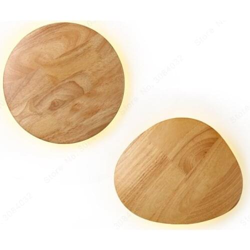 BDBQBL Modern LED Wooden Wall Lamp Northern Europe Originality Wall Lighting AC110-240 V Personality Bedside Bedroom Wall Light