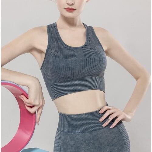 Women Sexy Back Cross Sport Bras Strappy Sports Bra High Impact Gym Bra Top Sport Yoga Fitness Crop Top Running Workout Bras