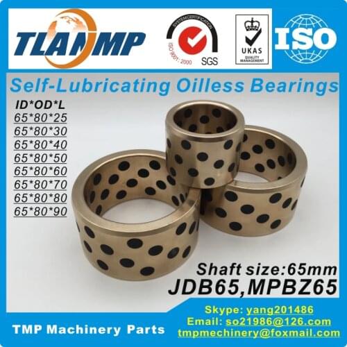 JDB658050/658060/658070/658080 Graphite Copper Oilless Bearings, MPBZ65-25/30/40/50/60/70/80/90 Oil Free Bushings CuZn24A16
