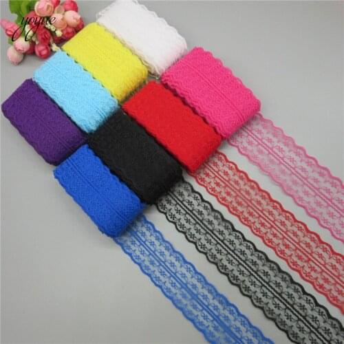 Beautiful 10 Yards Lace Ribbon Tape Width 45mm Trim Fabric Diy Embroidered Net Cord For Sewing Decoration African Lace Fabric