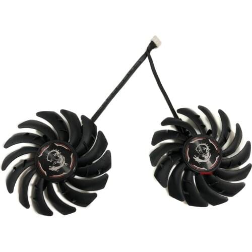 2pcs/Set MSI GTX1650 1660 1660Ti GPU Cooler PLD09210S12HH Graphics Card Fan For GTX1650 GTX1660 GAMING/X Video Cooling