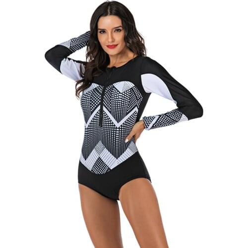 Swimsuit Long Sleeve Bikini Bathing Suit Surfing Full Suit for Swimming Rash Guard Women 2020 Swimming Rashguard for Women