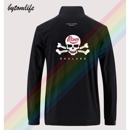 GILDAN TRIUMPH Classic Logo Race Sweatshirts jacket mens Outdoor zippered printing Asian size