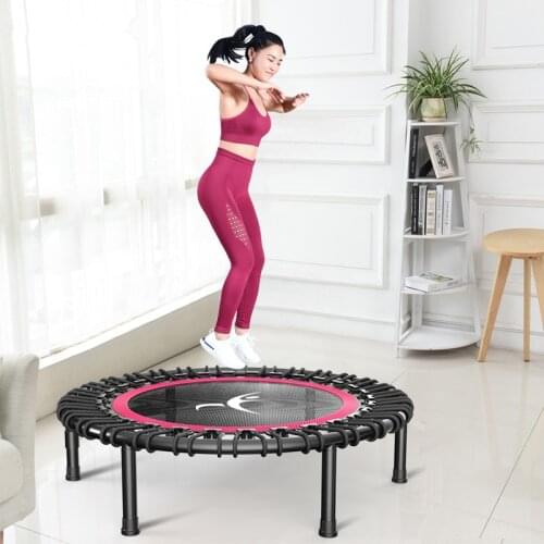 Mini Silent Indoor 40" Fitness Trampoline With Adjustable Handle length Adults Kids GYM Sports Fitness Equipment