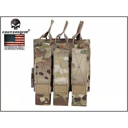 Emersongear Modular Triple MAG Pouch For MP7 Combat Military Molle Magazine Pouch Multicam EM6357