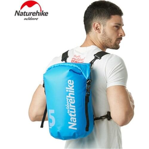 Naturehike Waterproof Bag Dry Wet Separation Backpack Portable PVC Swimming Backpack Beach Drifting Sports NH18F007-D