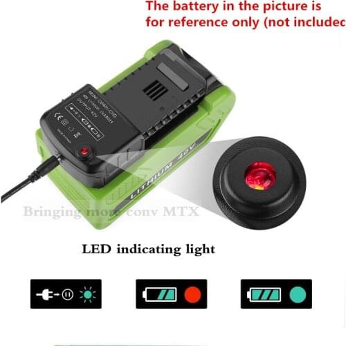 New Lithium Battery Charger For GreenWorks 29472 G-MAX 40V Li-Ion battery Charger for 40V battery 29462 charger free shipping