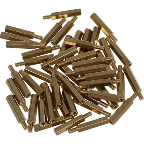 New 50 Pcs M3 Male x M3 Female Screw PCB Stand-off Spacer Hex 26mm Length