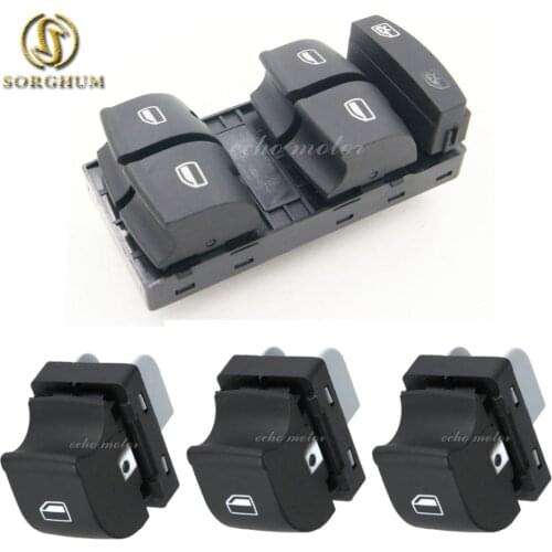 New 4PCS high quality Window Control Switch for AUDI 2005-2012 A3 A6 S6 C6 Allroad Q7 RS6 4F0 959 855 4F0959851