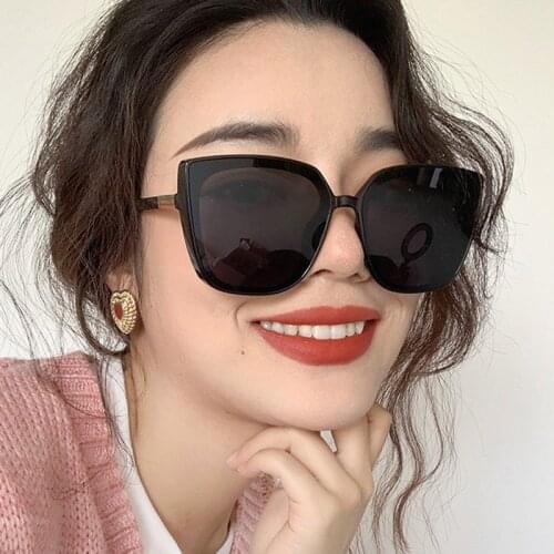 Retro Sunglasses High Quality Cateye Designer Eyewear For Women/Men Oversize Square Glasses Luxury Oculos De Sol