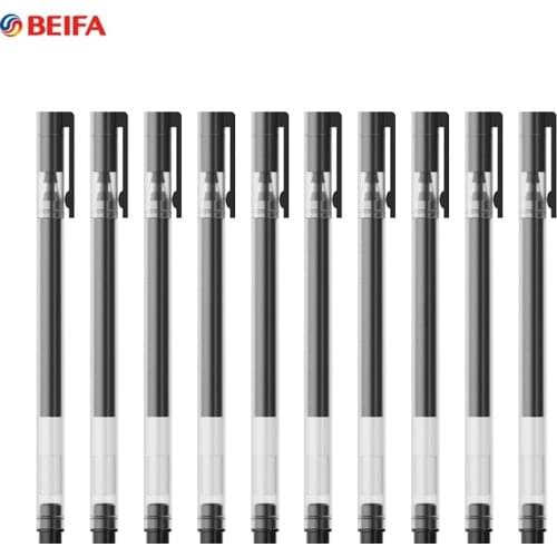 Youpin BeiFa 10Pc/Lot Super Durable Gel Pen 0.5MM Sign Pens Caneta Pучка Smooth 1800M Writing Business Office School Stationery