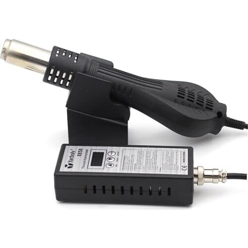 Heat Gun 8858 Portable BGA Rework Solder Station Hot Air Blower Better Hand-held Hot Air Gun 3pcs Nozzles