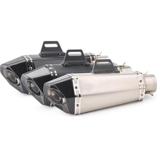 Universal 38mm to 51mm Motorcycle pipe exhaust with DB killer Motorcycle Exhaust Pipe Muffler Carbon Fiber GP Exhaust Pipe
