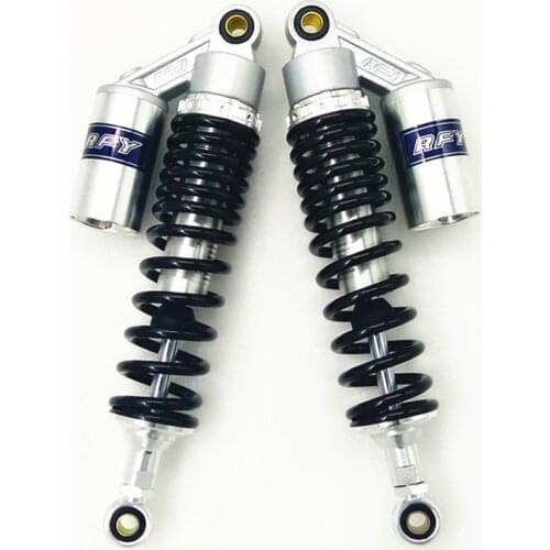 2pcs 340MM Universal 8mm spring Motorcyc Shock Absorbers for BMW R60 R100 Honda Yamaha VMAX V-MAX Suzuki GS1000/G Kawasaki black