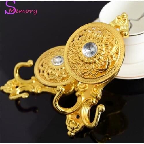 Zinc alloy Curtain Tie Back Tieback Holders Wall Hooks Hanger Home Decor