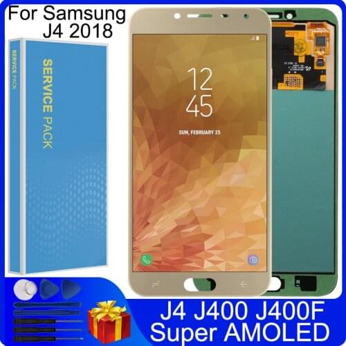 5.5'' Super AMOLED J400 LCD For samsung Galaxy J4 J4 2018 J400 J400F J400F/DS J400G/DS LCD Display Touch Screen Replacement