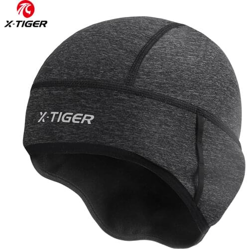 X-TIGER Winter Cycling Cap Windproof Thermal Ski Cap Running Skiing Motocycle Riding Hat Men Women MTB Bike Cycling Headwear