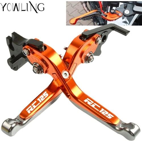 1 pair Adjustable CNC motorcycle Clutch Brake Levers FOR RC125 RC 125 2014 2015 2016 2017 2018 2019 Brake Clutch Handle