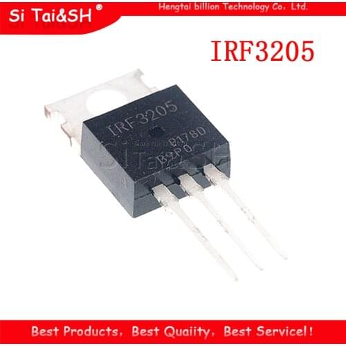10pcs IRF3205 IRF3205PBF MOSFET MOSFT 55V 98A 8mOhm 97.3nC TO-220 new original