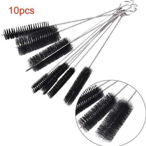 10Pcs Stainless Steel Baby Bottle Test Tube Cleaning Brushes For Laboratory Supplies Teapot Nozzle Clean Tool