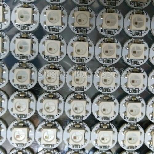 100PCS/LOT WS2812B whiteboard blackboard dots hard board 5v 5050 RGB Symphony full-color four footlights beads