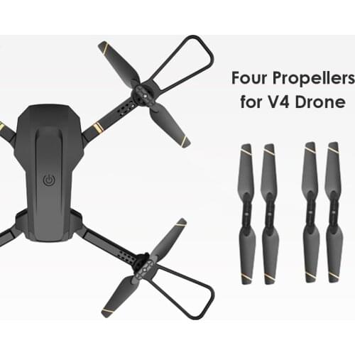 2Pairs Propeller Pack Portable Sky Props Quick Release Lightweight Supplies for V4 UAV RC Drone CW+CCW Main Blades Sets