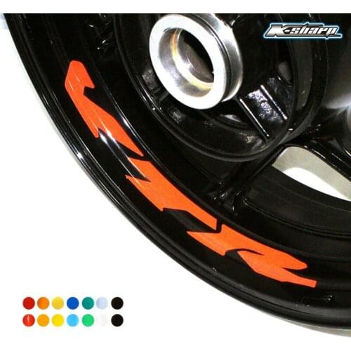 8 X CUSTOM Inne Rim Decals Wheel Reflective Stickers Stripes For Honda VTR 1000f 1000 250 sp1