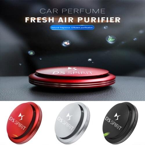 Auto Logo Rotating Car Air Freshener Perfume Interior Parts Decor Aromatherapy For DS SPIRIT DS3 DS4S DS5 5LS DS6 DS7 WILD RUBIS