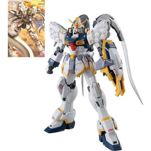 BANDAI Sandrock Gundam MG 1/100 EW Model Deformable Kids Assembled Toy Robot Japanese Anime PVC Action Figures Collections Gifts