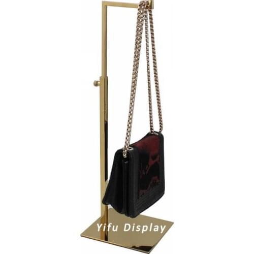 Free Shipping Custom Logo Polish Handbag Display Stand For Retail, Brush Handbag Stand Display