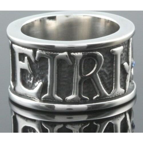 Stylish Stainless Steel Ring Punk Rock Hip Hop Finger Ring For Men Womens Rings Jewelry Fashion Gift