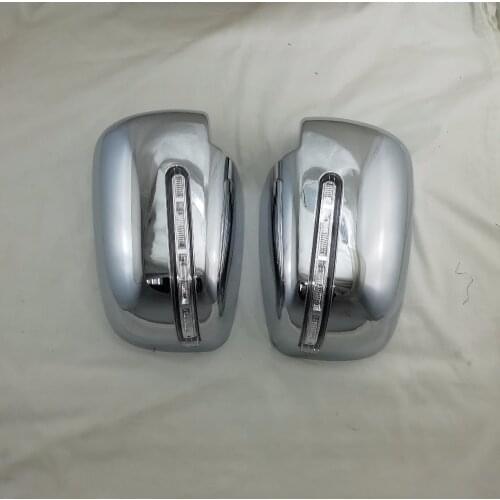 Car modification ABS Chrome plated For Mitsubishi Triton L200 2016-2019 door mirror covers with LED