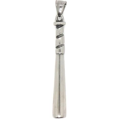 Unisex 316L Stainless Steel Cool Baseball Bat Fashion Pendant Chain Newest