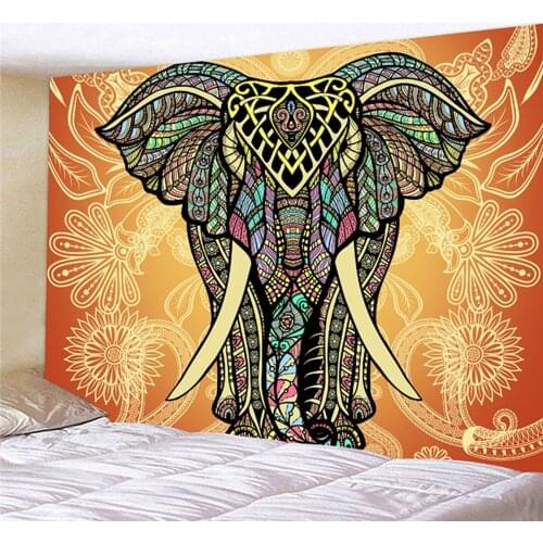Wall Tapestry Colorful Floral Print Background Cloth Wall Hanging Carpet Decorative Cloth