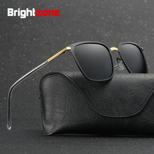 Brightzone Premium Man Anti-UVA And UVB Polarized Sunglasses Metal Driver Driving Fishing Sun Glasses Oculos De Sol Women Gafas