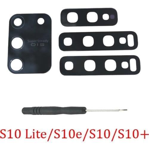 Camera Glass Lens For Samsung S10 S10+ S20 Plus S20+ 100% Original Phone S10e S10 Lite S20 Ultra Rear Back Camera Lens + Tools
