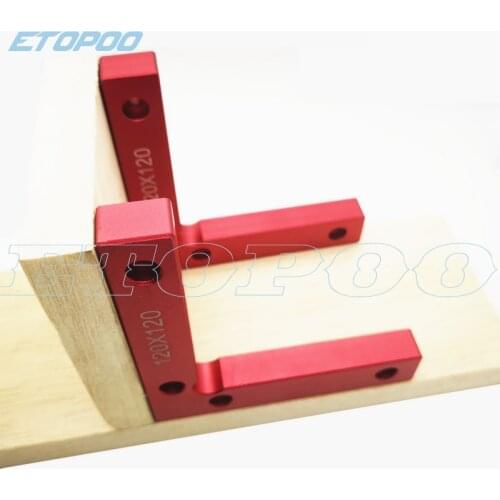 120/160/200mm Aluminum Alloy 90 Degree Positioning Squares L Shape Corner Clamp Wood Metal Welding Fixing Tool Woodworking Tools