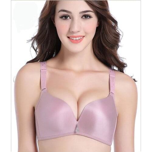 Smooth Push Up Bras For Women Plus Size 105 100 95 90 85 80 75 B C D Cup Bralette Cotton Fashion Sexy Lace Lingerie Top Bh C3305