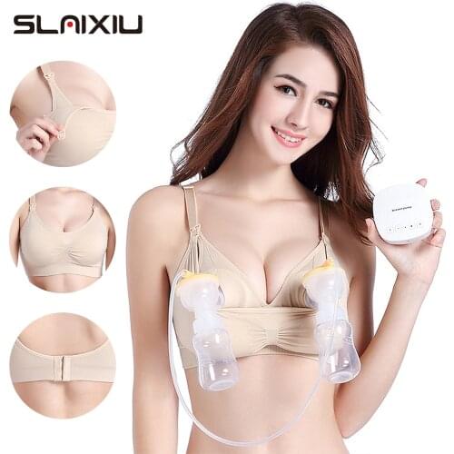Maternity Bra Breast Pump Special Nursing Bra Hand Free Pregnancy Clothes Breastfeeding Accessories Pumping Bra Can Wear All Day