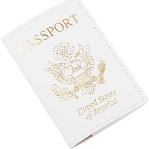 066F Portable USA Travel Passport Holder PU Leather ID Card Cover Case Slim Protector Organizer