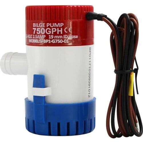 12V/24V DC submersible pump / bilge pump / cruise ship yacht drainage pump / boat water pump 750 1100GPH