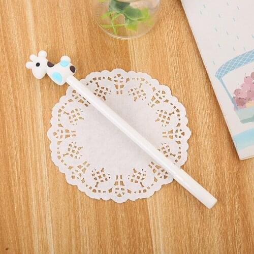 20 PCs Creative Horse Deer Gel Pens Cute Learning Stationery Cartoon Silicone Head Neutral Pen School Office Supplies Wholesale
