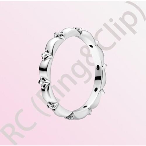 2020 New Arrival 925 Sterling Silver Flower Petals Band Ring Sparkling Rings for Women Engagement Jewelry Anniversary Gift