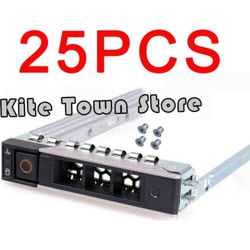 25pcs New 2.5" HDD Tray Caddy for Dell G14 Poweredge R640 R740 R740xd R940 DXD9H with Screws