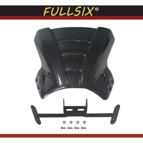 Motorcycle accessories small windshield carbon fiber visor for HONDA CB650R 2019 CB 650R cb650r 2019