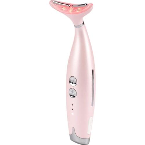4 In 1 Led Neck Lift Skin Rejuvenating Anti Aging Device RF EMS Neck Lifting Vibration Machine Reduce Double Chin Anti Wrinkle
